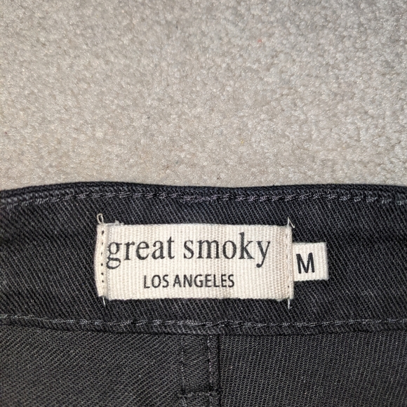 Great smokey Los Angeles distressed black denim shorts - Picture 9 of 14